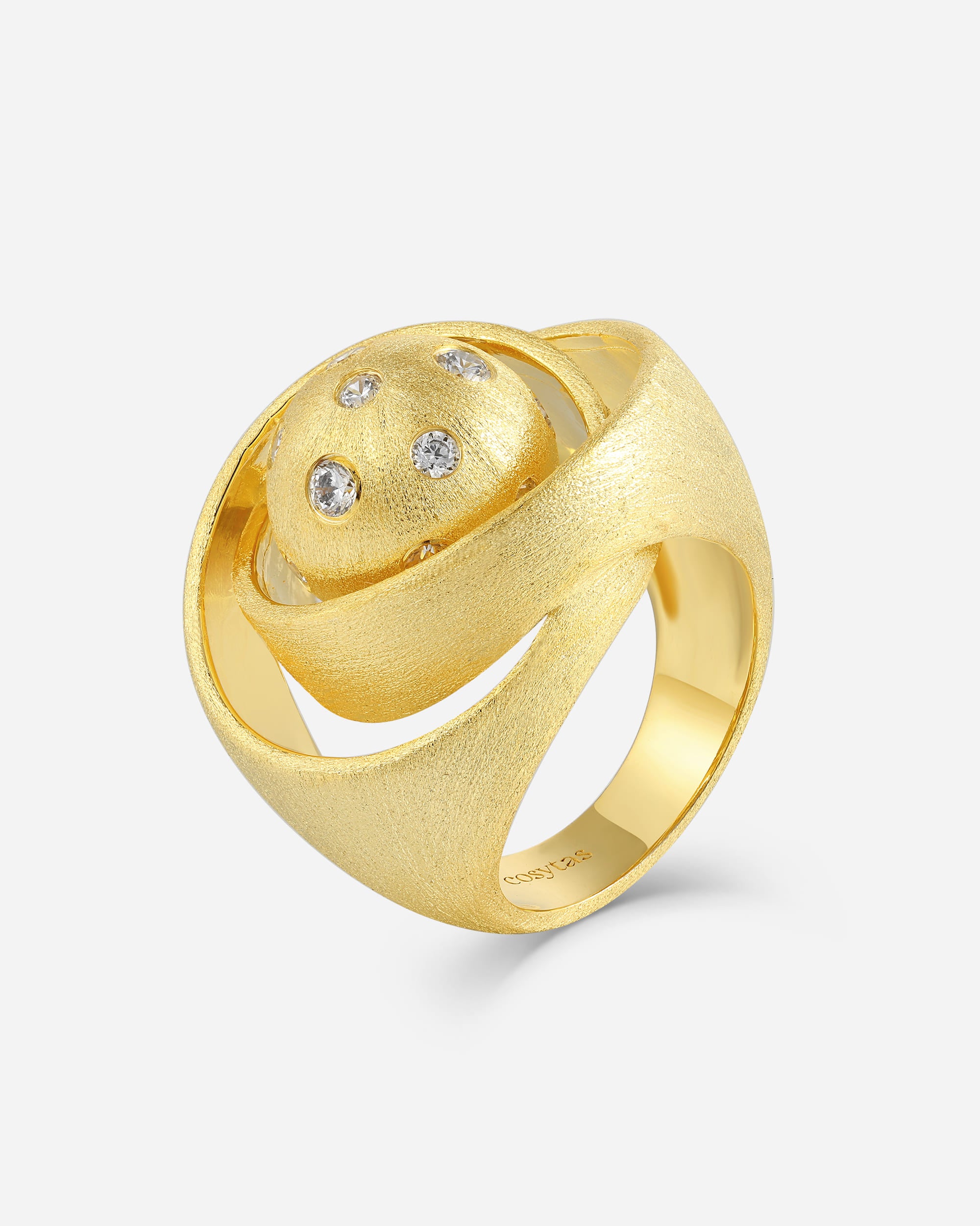 Perla de Mar Ring aus vergoldetem Metall – Perlen-Motiv, La Playa Kollektion Cosytas