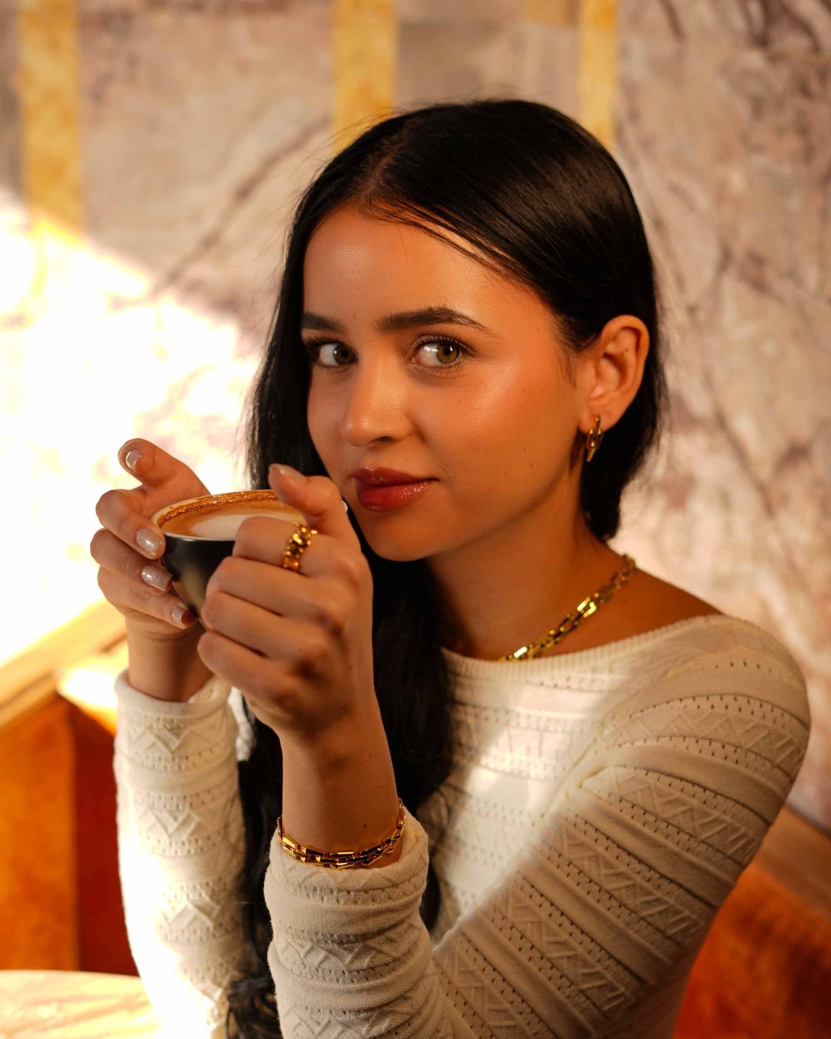 Guantanamera Halskette, 18k Gold Vermeil