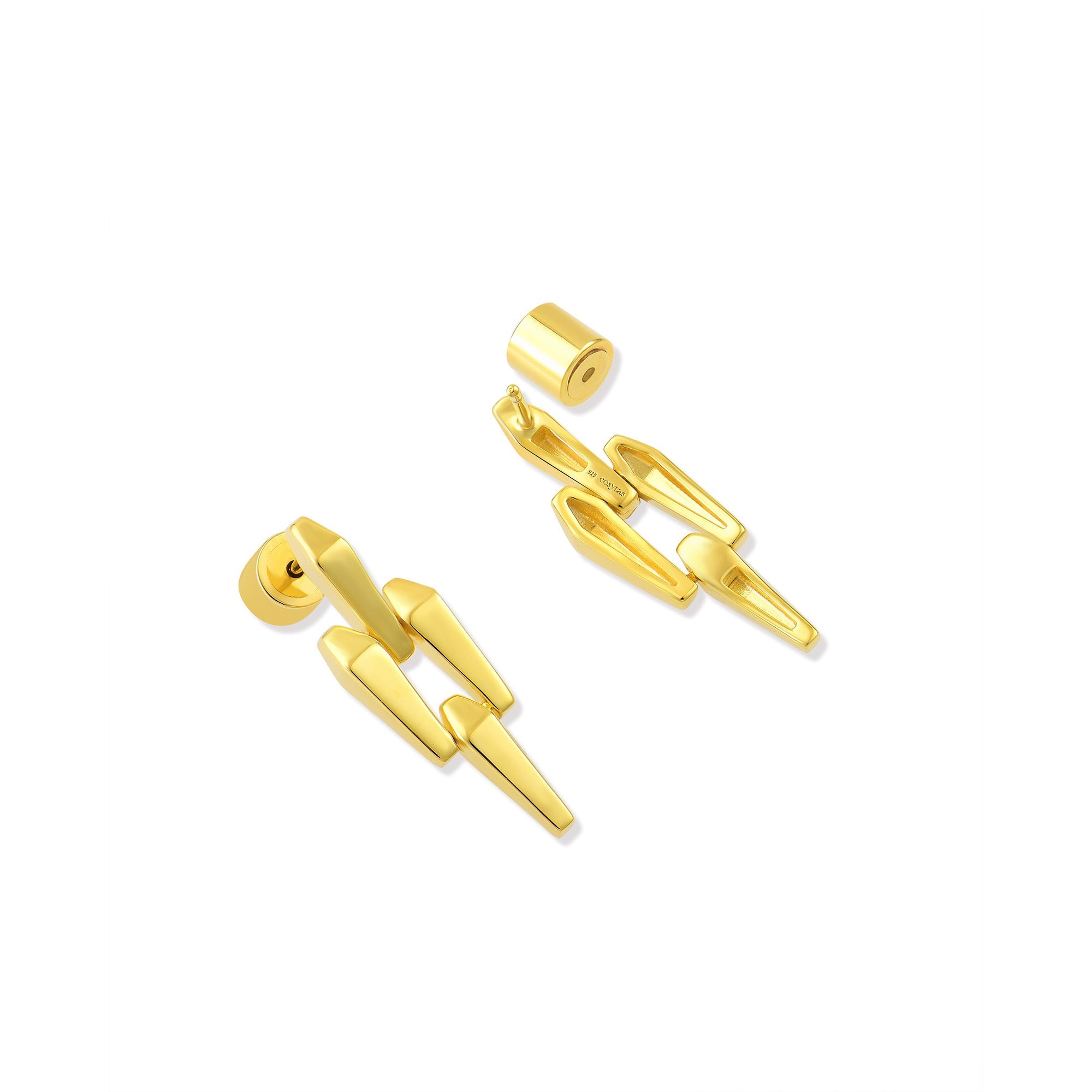 Pendientes Guantanamera, oro vermeil de 18k