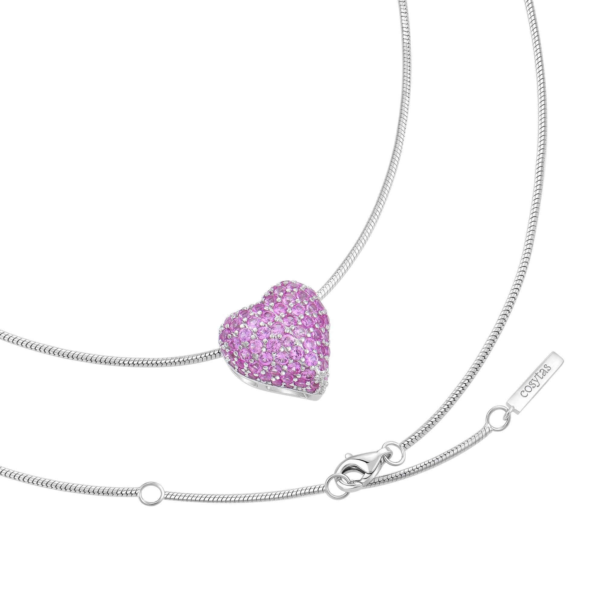Halskette Cupida Pink, 925 Sterling Silber