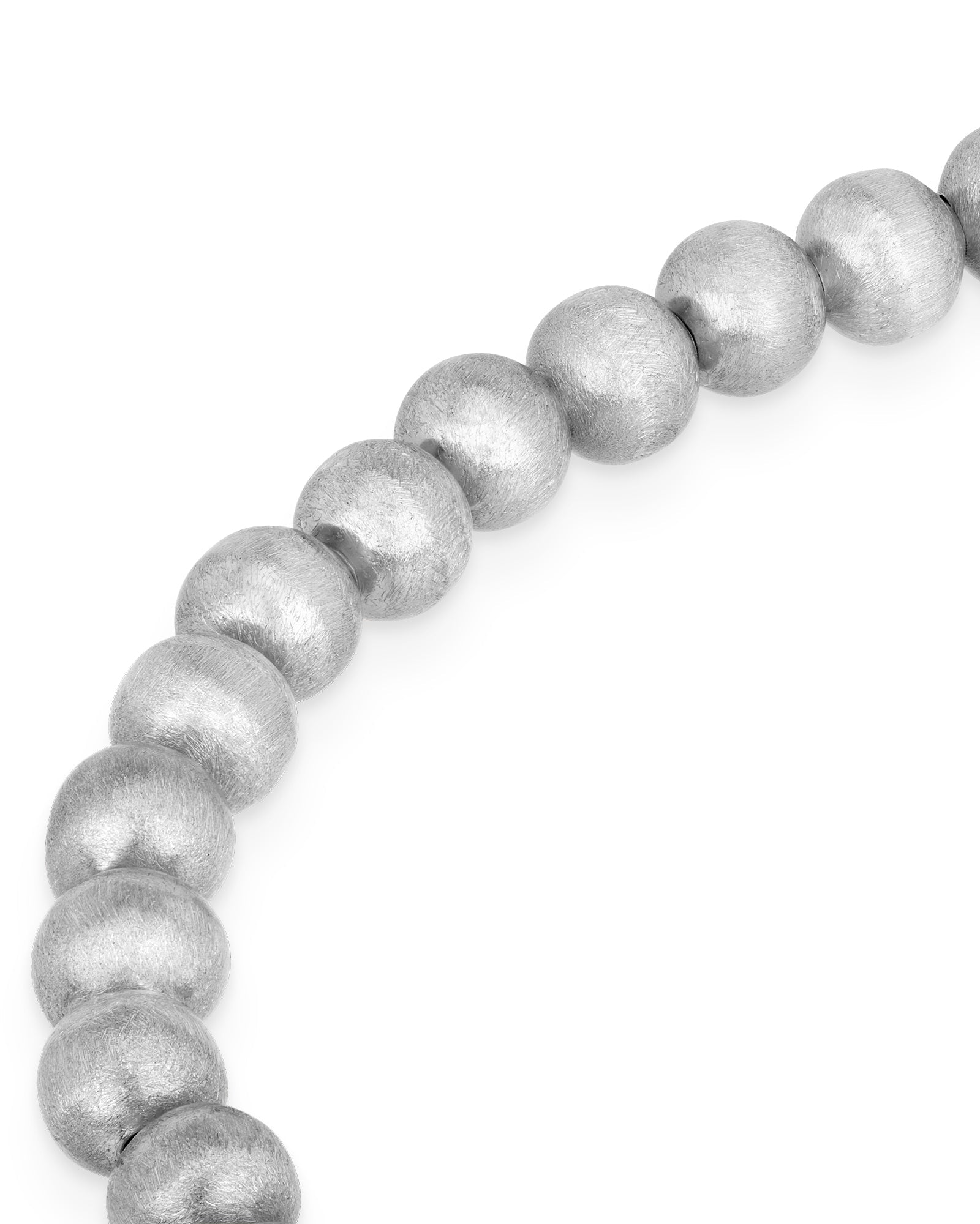 Cosytas Lumina Slim Silver Sphere Armband mit satinierten Silberkugeln und dezenter, edler Optik