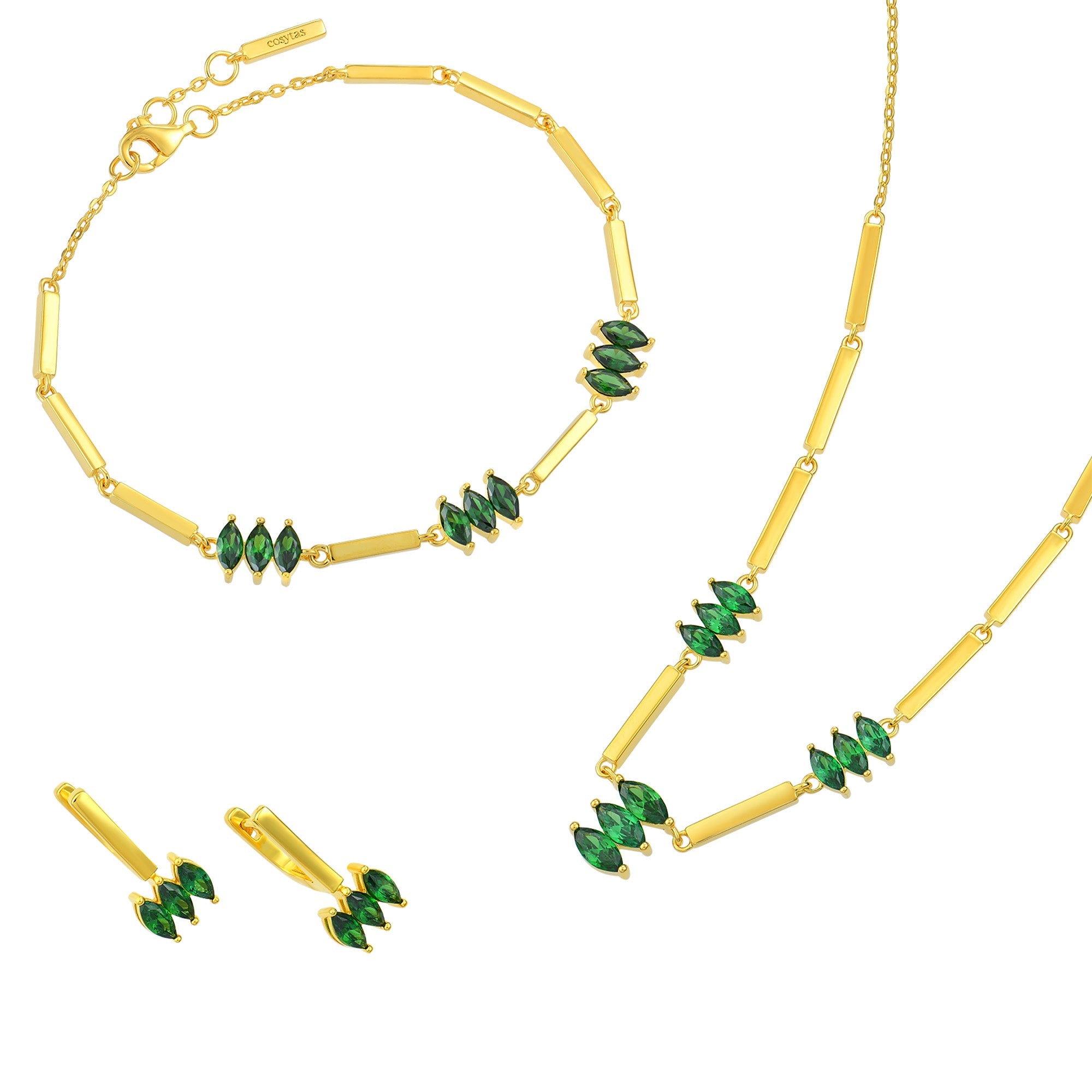 Moira Green - Set, 18k Gold Vermeil