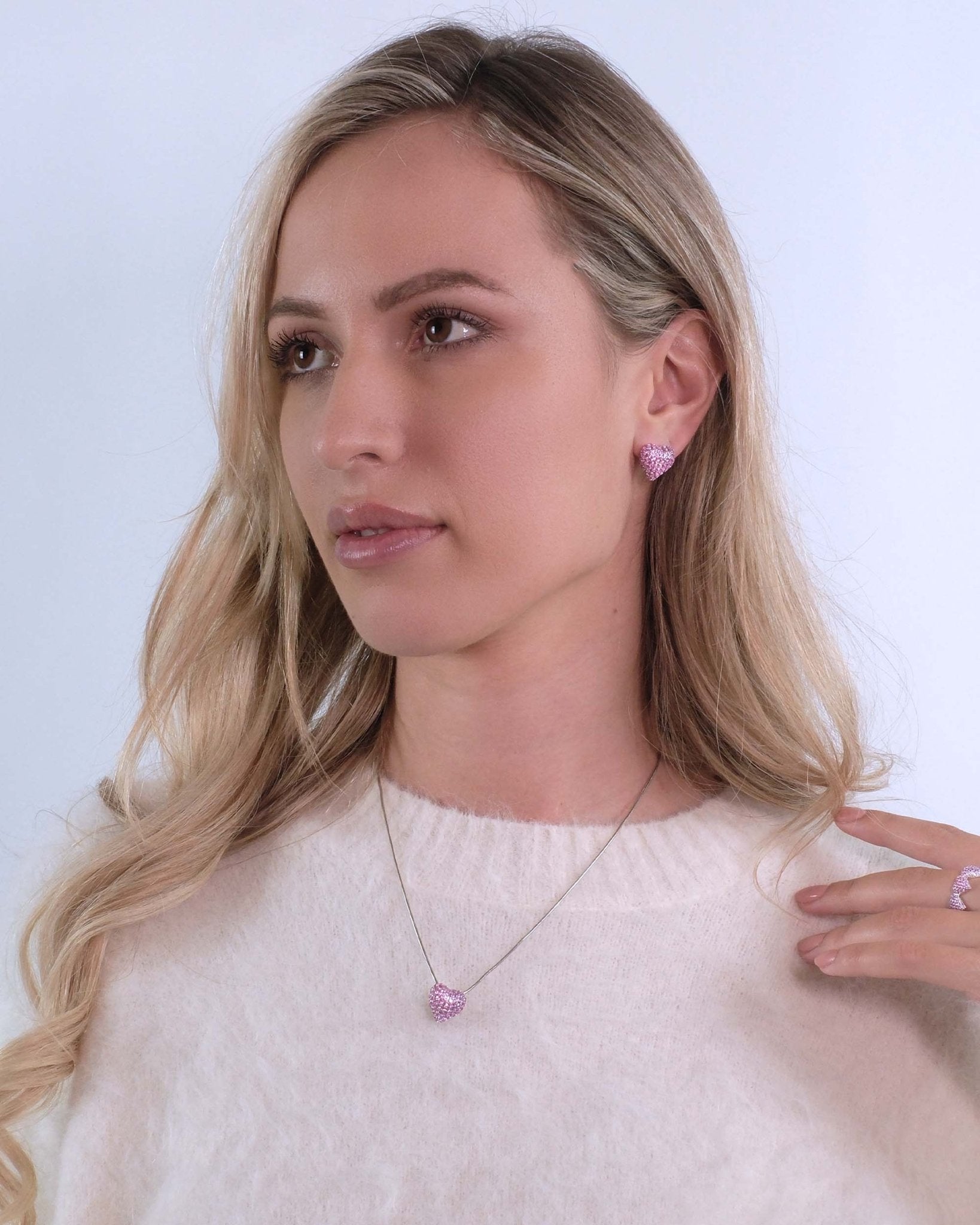 Ohrringe Cupida Pink, 925 Sterling Silber