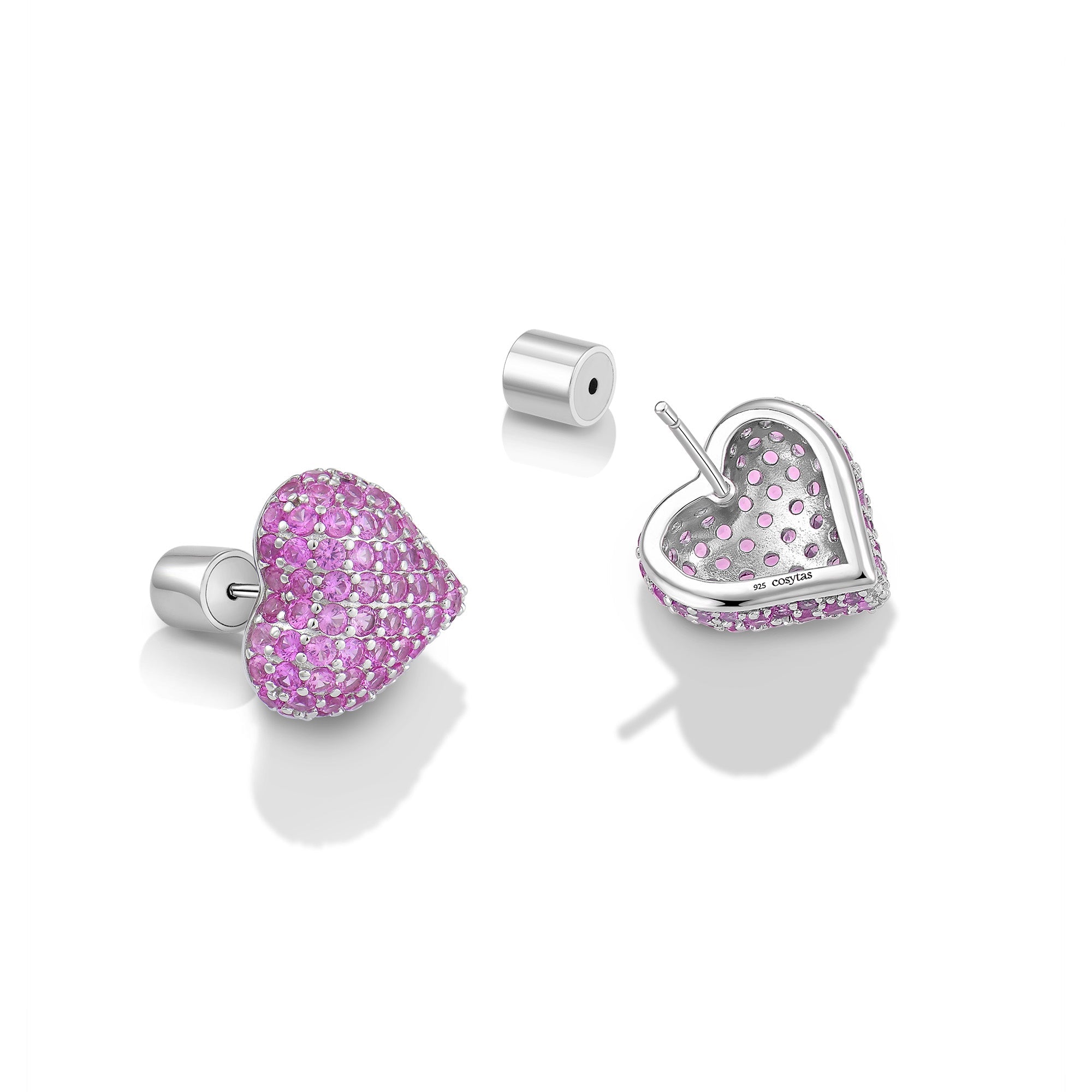 Ohrringe Cupida Pink, 925 Sterling Silber