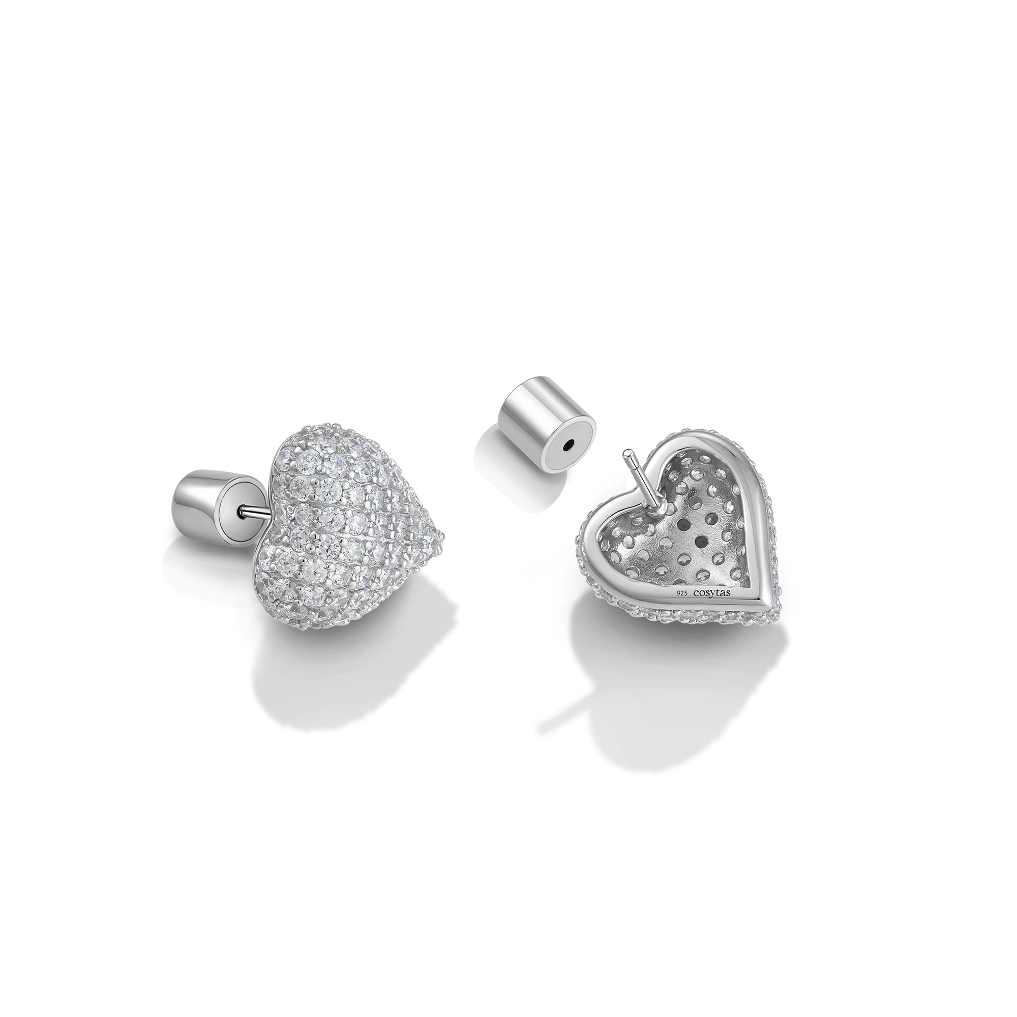 Ohrringe Cupida White, 925 Sterling Silber