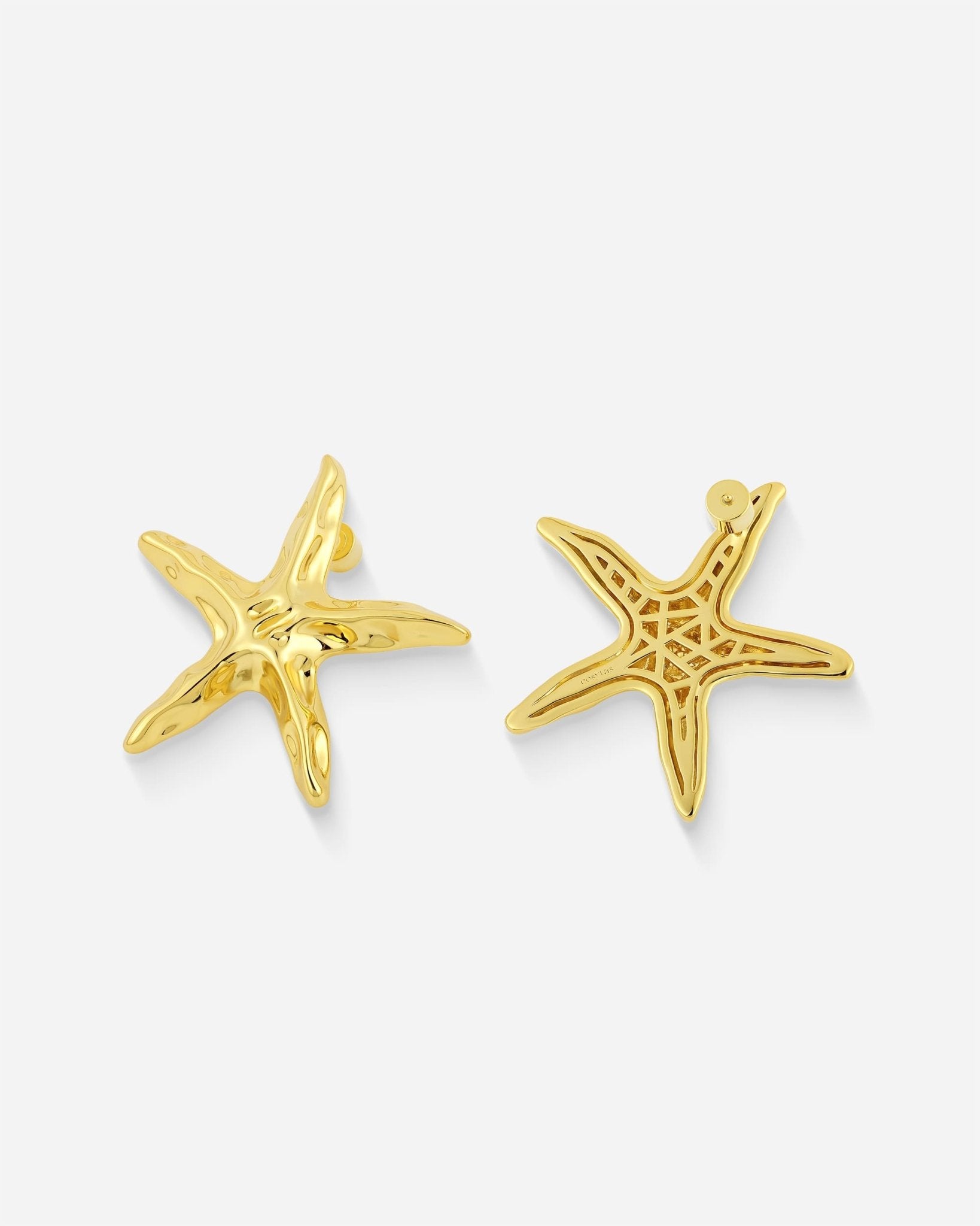 Estrella Ohrringe – Seitenansicht Stern-Motiv auf hellem Hintergrund, Cosytas