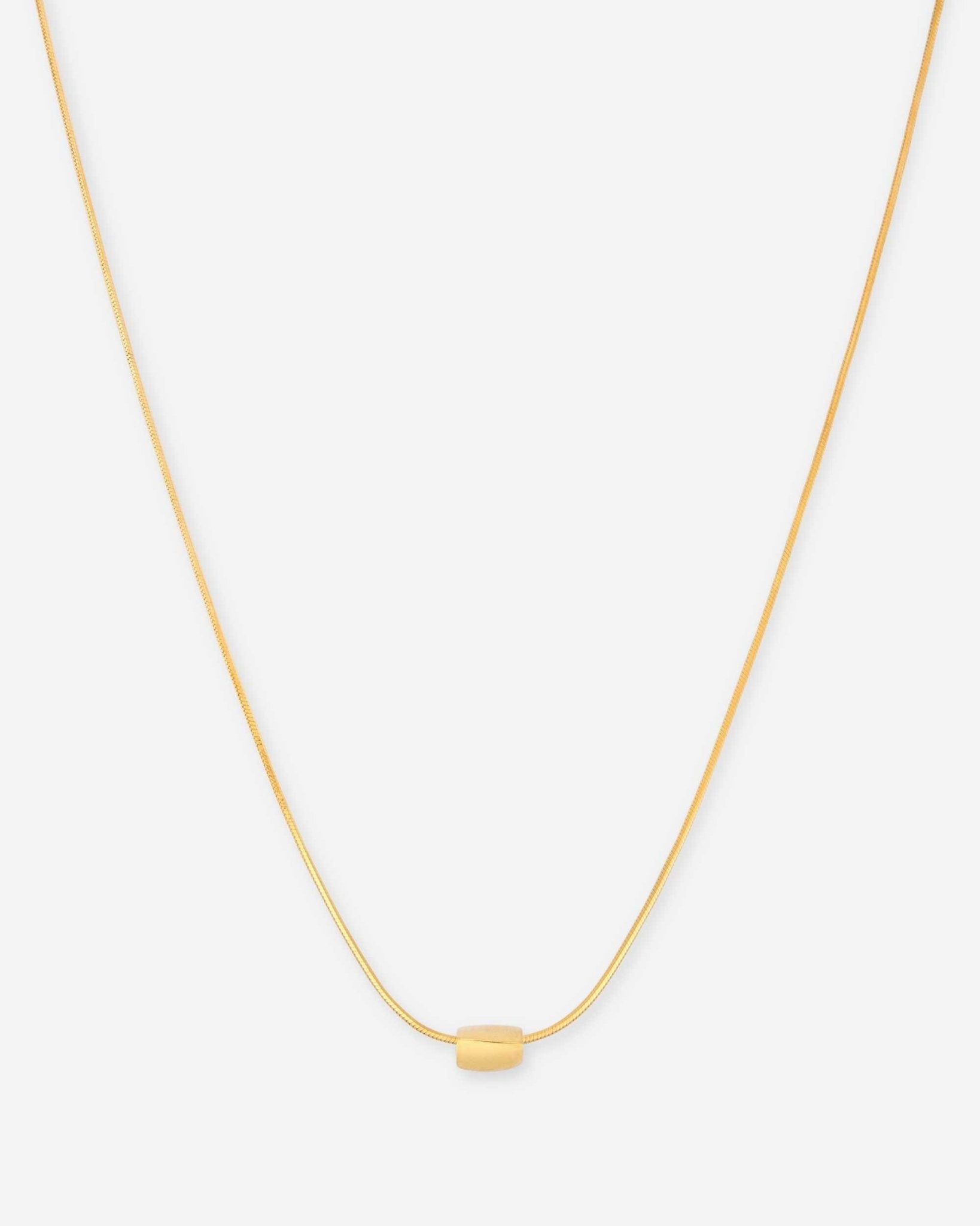 Golden Essence Halskette von Cosytas, Schmuckmarke aus Zürich, 925 Silber, 18k vergoldet, feine Schlangenkette