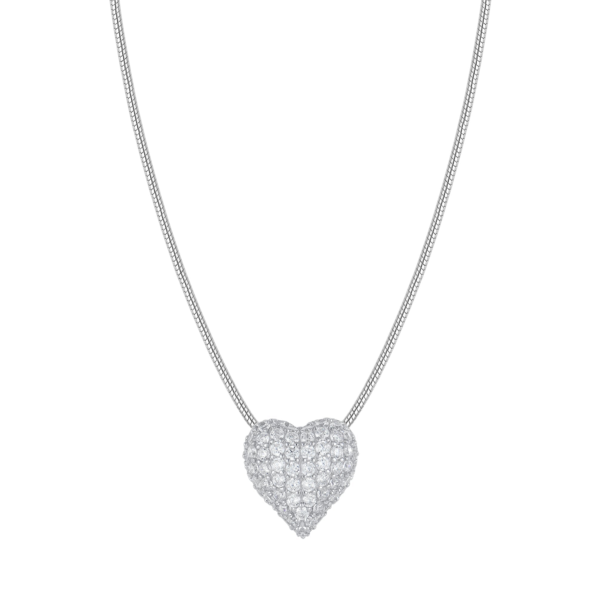 Necklace Cupida White, 925 Sterling Silver