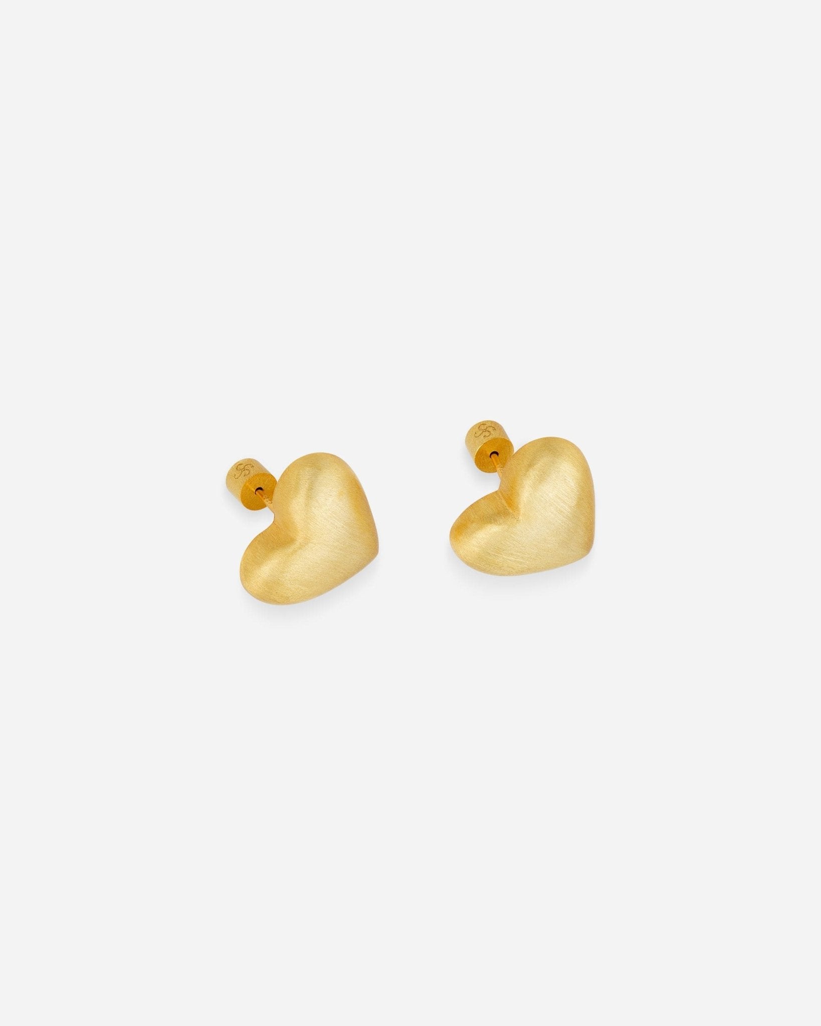 Lumina Gold Heart Ohrringe von Cosytas, Schmuckmarke aus Zürich, hochwertige Metalllegierung, 18k vergoldet