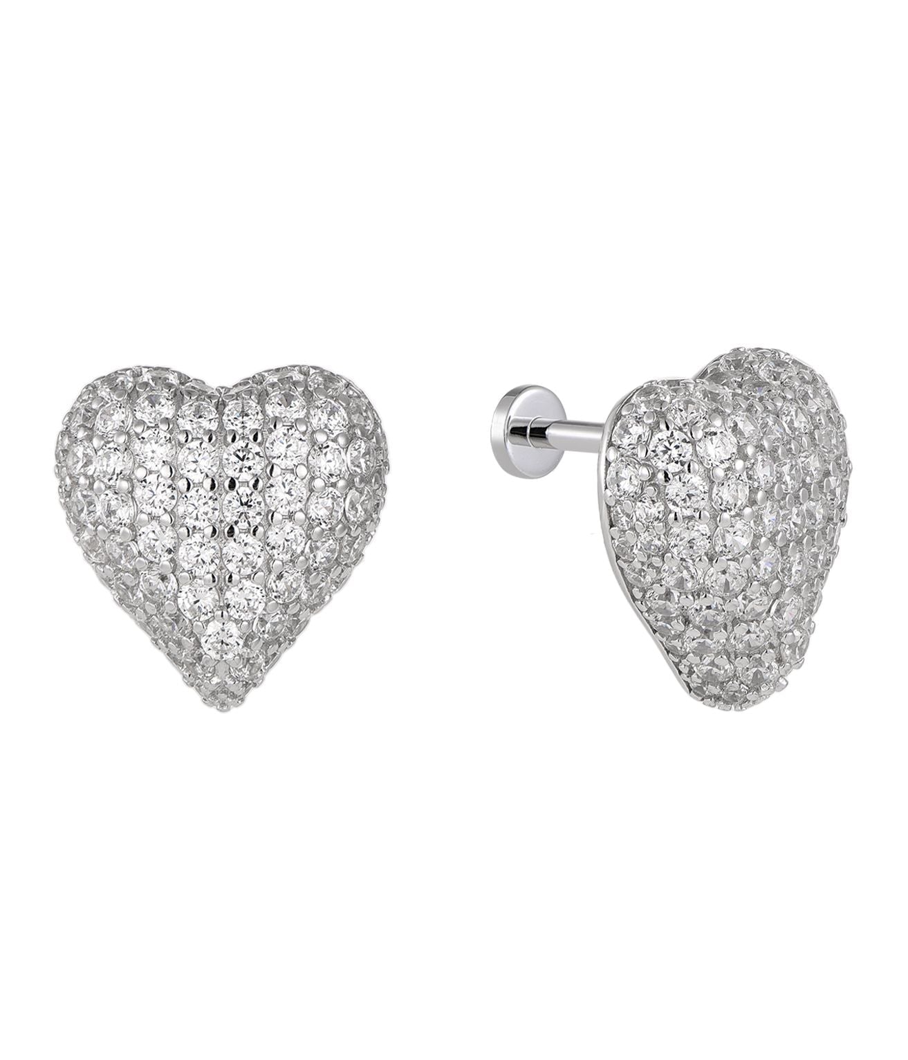 Ohrringe Cupida White, 925 Sterling Silber