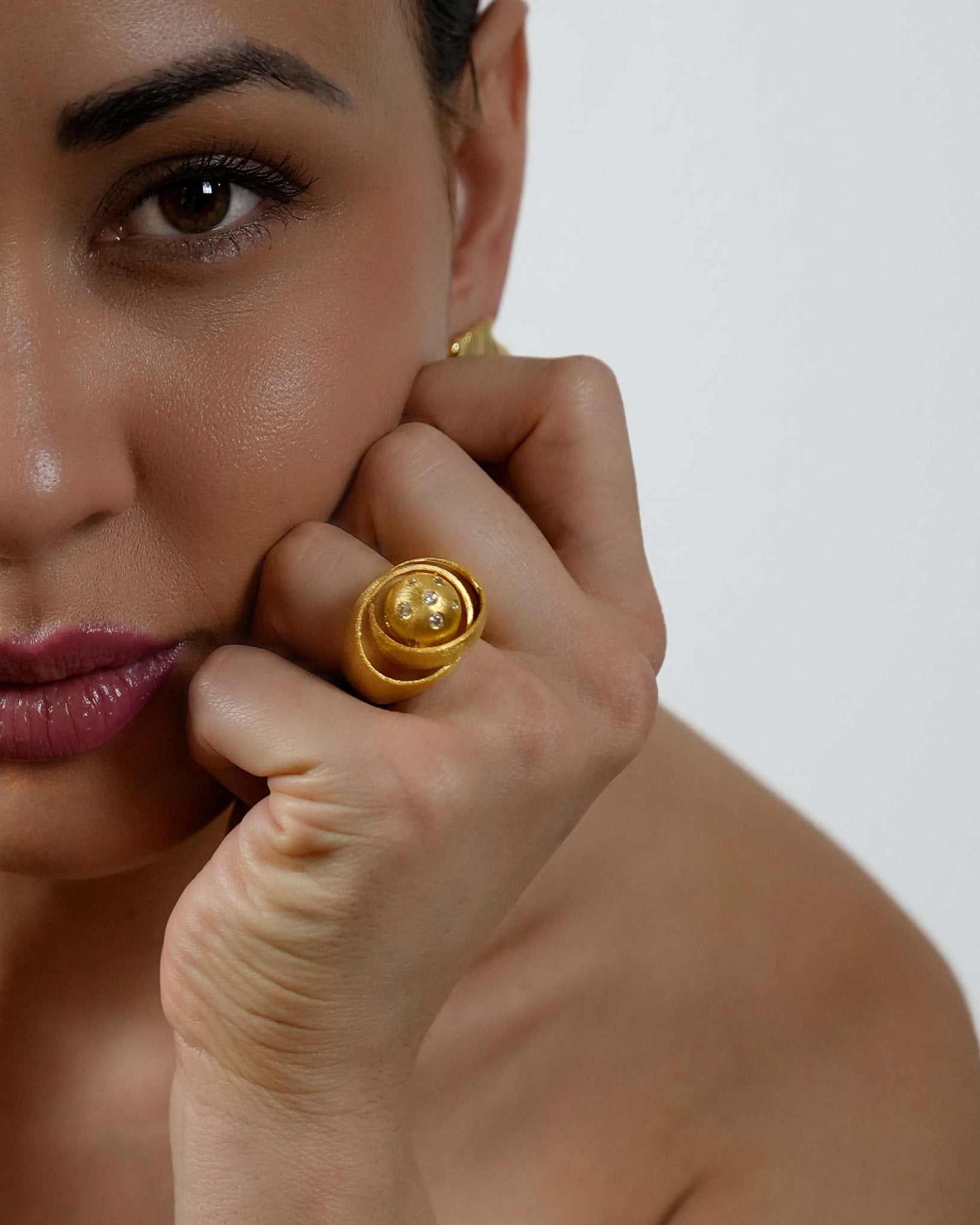 Perla de Mar Ring – Set-Ansicht mit Halskette und Ohrringen, Cosytas La Playa